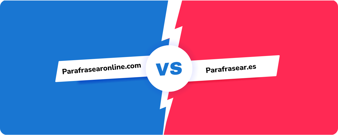 Parafrasearonline.com v/s Parafrasear.es